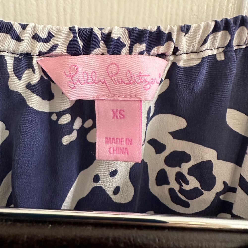 Lilly Pulitzer Silk Blouse XS - Picture 3 of 4